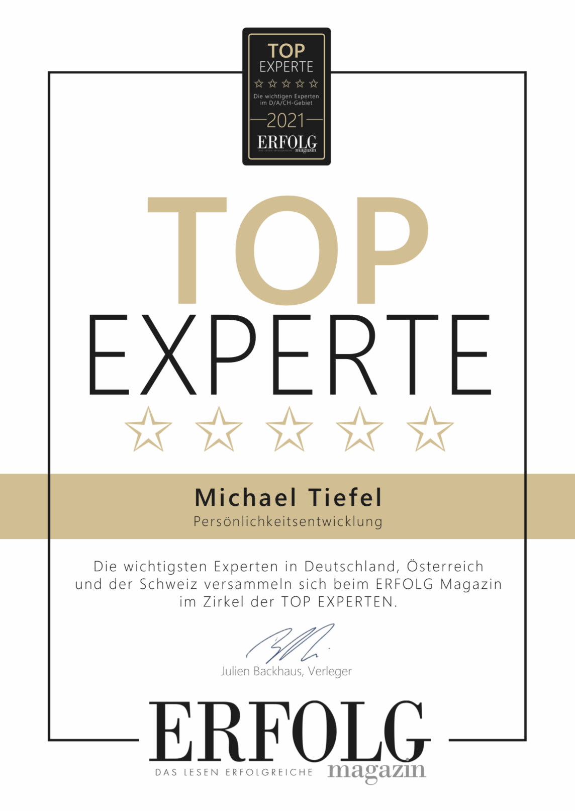 Expert Marketplace - Michael Tiefel - Impressions 0